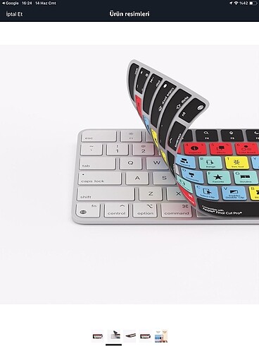 FinalCutProX, 2 klavye koruyucu klavye tek fiyata - Görsel 12
