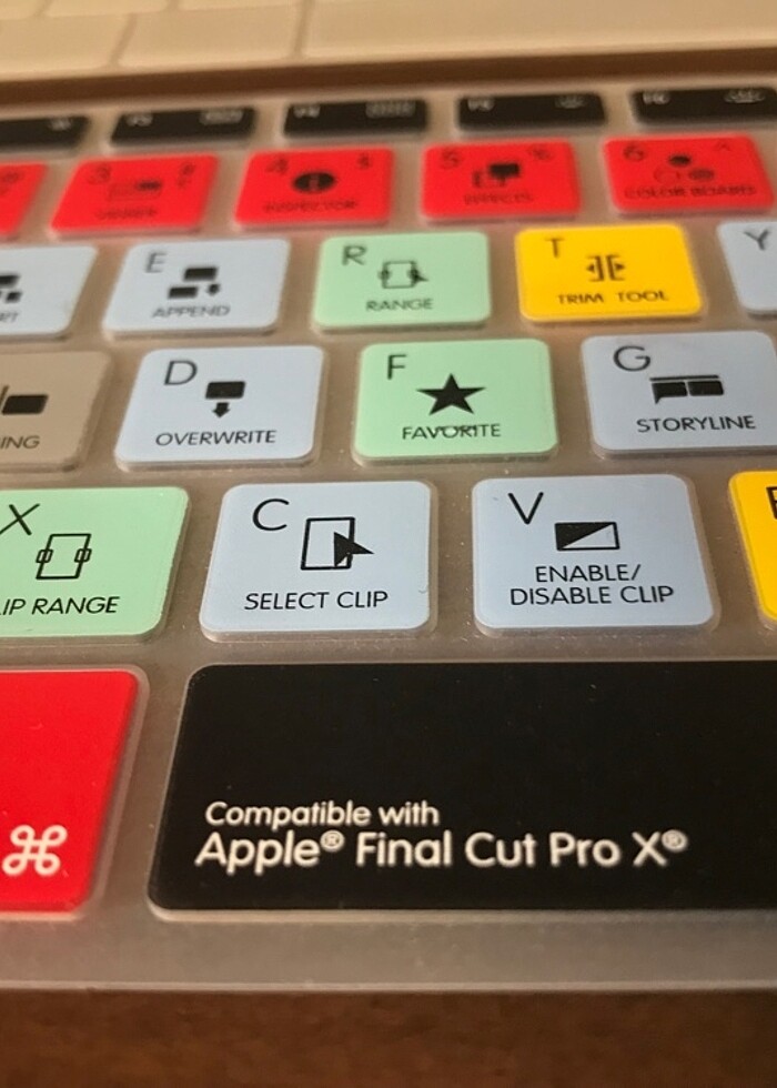 FinalCutProX, 2 klavye koruyucu klavye tek fiyata - Görsel 4