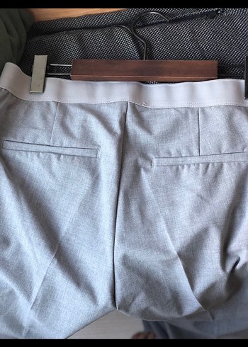 42 Beden gri Renk LC waikiki Gri Regular Fit Kumaş Kadın Pantolon