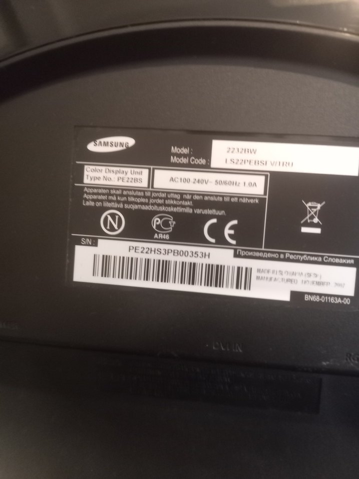 Siyah Samsung Monitör - Görsel 3