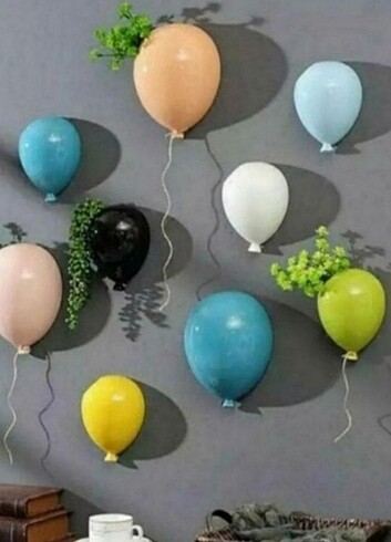 2 li balon saksı ham boyasız 2 li set