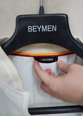 Beyaz Erkek Fermuarlı Ceket - Görsel 4