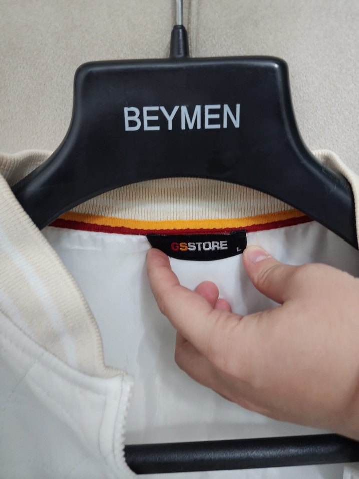 Beyaz Erkek Fermuarlı Ceket - Görsel 4