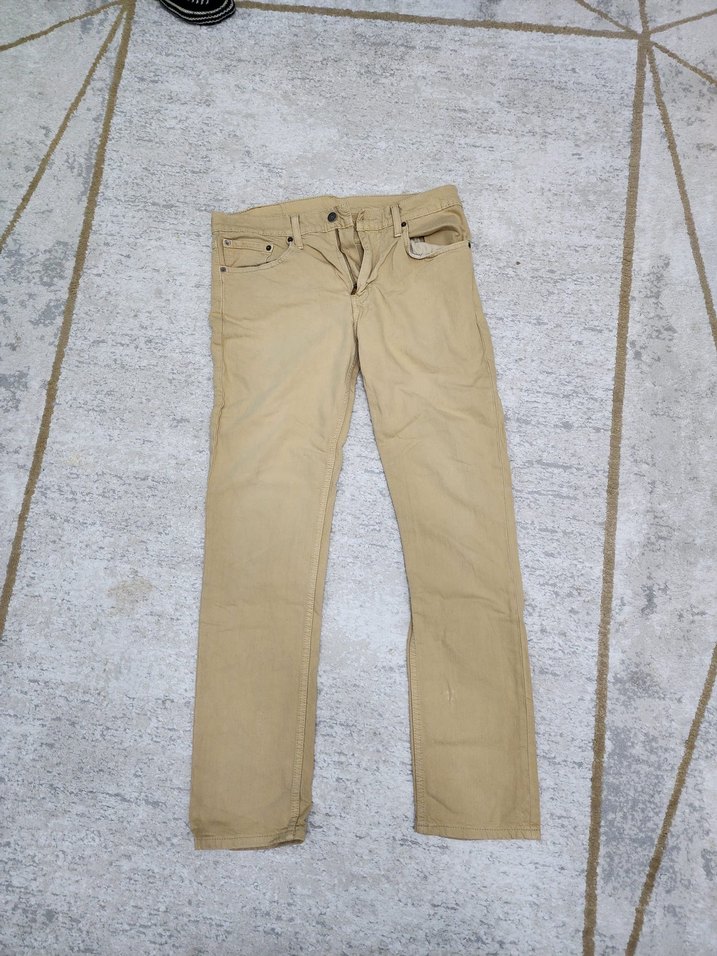 Bej Erkek Kot Pantolon - Görsel 2