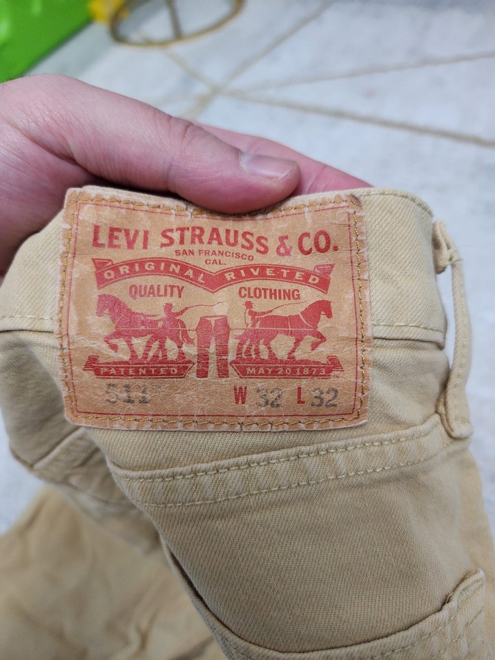 Bej Erkek Kot Pantolon - Görsel 3