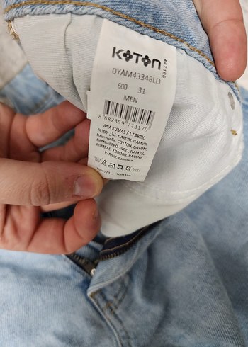 Erkek kot şort - Görsel 3