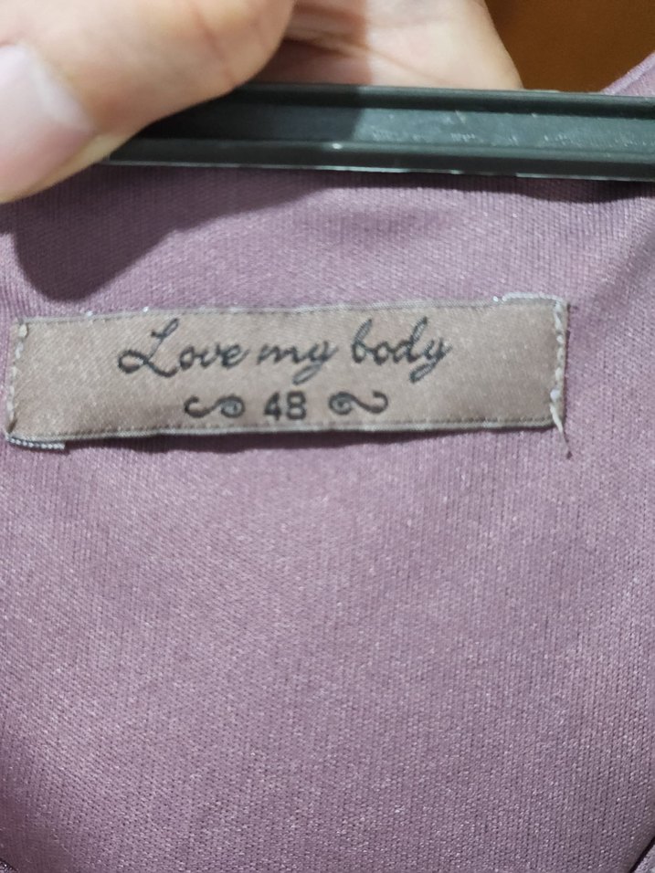 Parlak Mor Midi Fırfırlı Kadın Elbise - Görsel 3