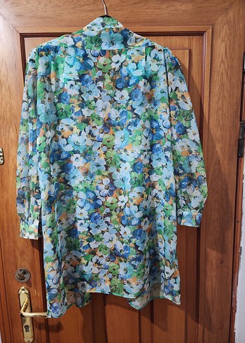 Bohem Uzun Kollu Çok Renkli Kadın Gömlek - Görsel 2