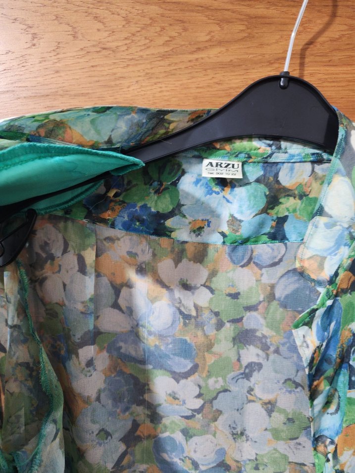 Bohem Uzun Kollu Çok Renkli Kadın Gömlek - Görsel 3