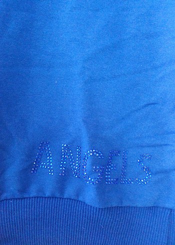 l Beden Mavi Kadın Uzun Kollu Sweatshirt