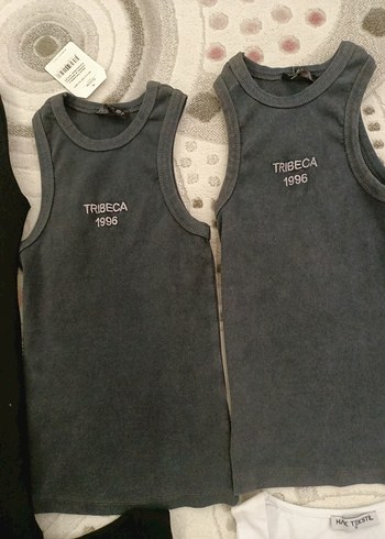 Gri Çocuk Atlet - Düz Desen - Görsel 3