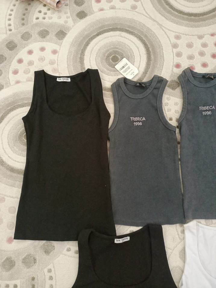 Gri Çocuk Atlet - Düz Desen - Görsel 2