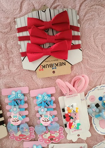 Çocuklar için Siyah Koyu Renkli Papyon - Görsel 2