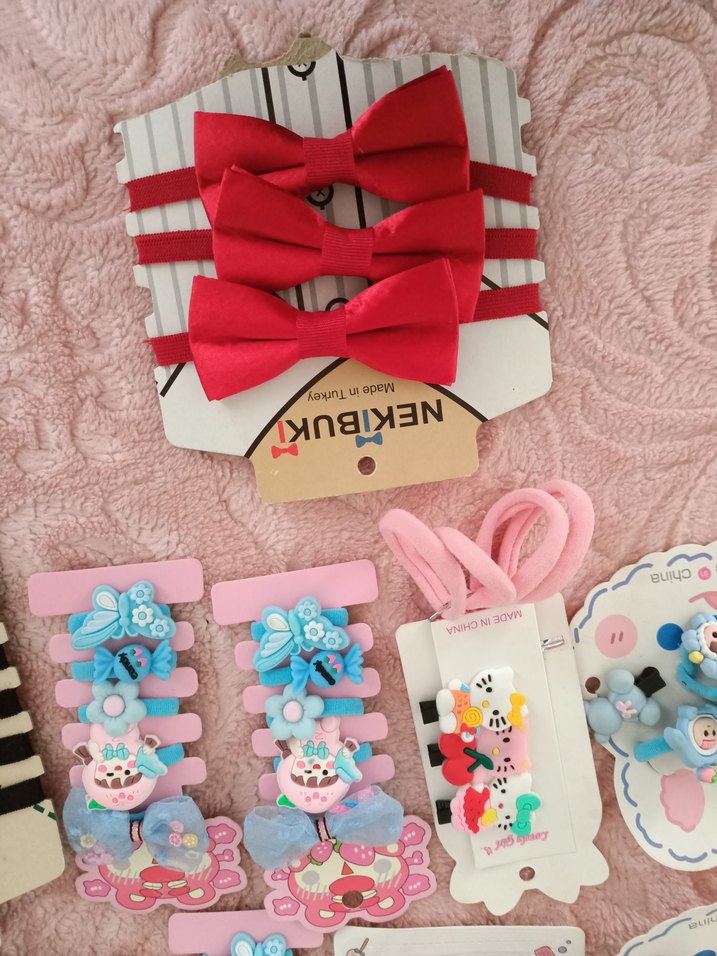 Çocuklar için Siyah Koyu Renkli Papyon - Görsel 2