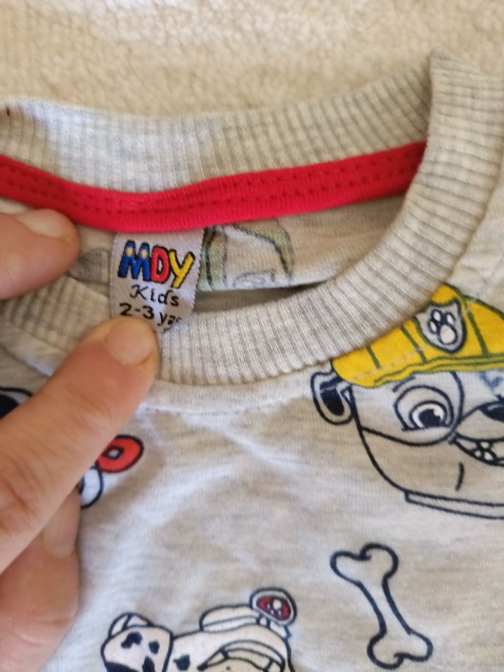 Gri Baskılı Çocuk Pijaması Takımı - Görsel 3