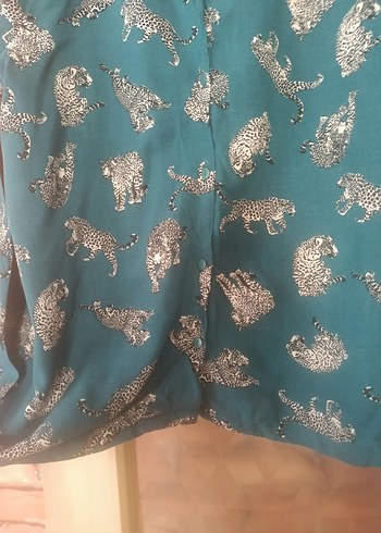s Beden mavi Renk Mavi Desenli Kadın Pijama Takımı