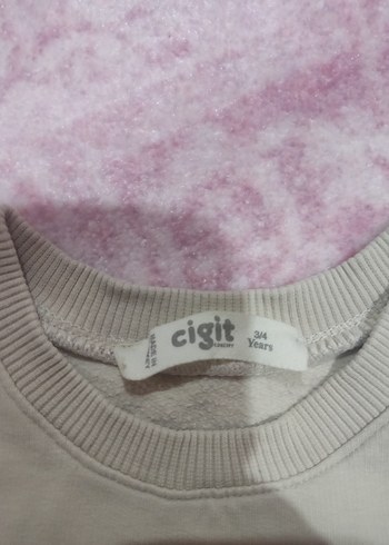 4 Yaş Beden ten rengi Renk Krem renkli erkek çocuk Sweatshirt ciğit marka 3-4 yaş