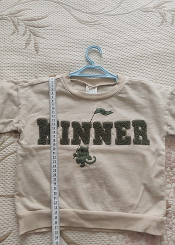 Erkek Çocuk Gri Baskılı Triko Sweatshirt