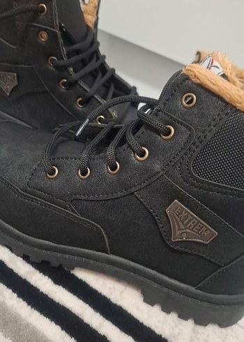 Sokak Stili Siyah Tokalı Erkek Bot - Görsel 3