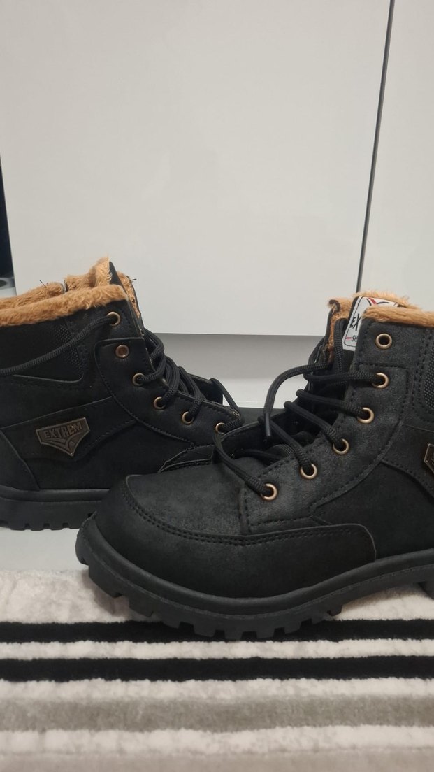 Sokak Stili Siyah Tokalı Erkek Bot - Görsel 2