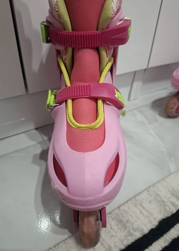 37 Beden Pembe Baskılı Kız Pateni Ayakkabısı