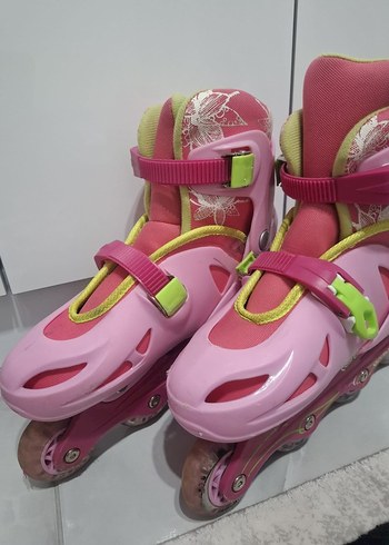 Decathlon Pembe Baskılı Kız Pateni Ayakkabısı