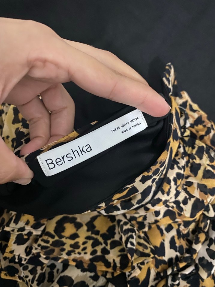 Leopar Desenli Fırfırlı Mini Etek - Görsel 3