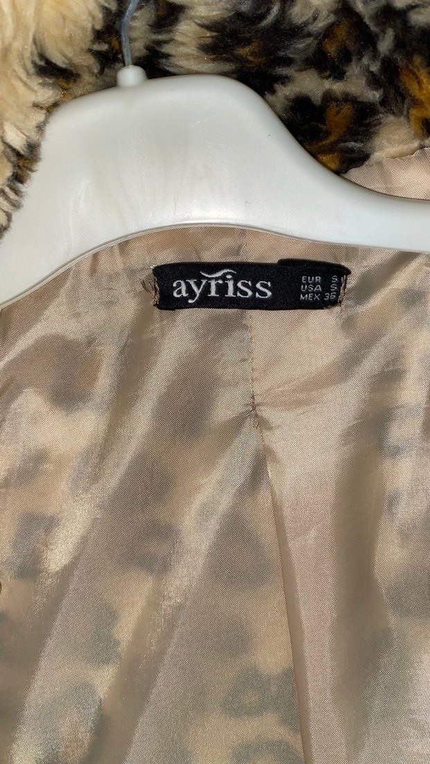 Leopar Desenli Kadın Suni Kürk Ceket - Görsel 3