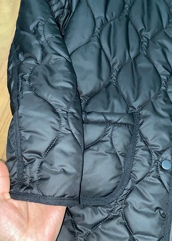 Düğmeli Siyah Kadın Ceket - Görsel 3