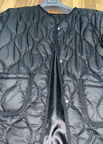 Düğmeli Siyah Kadın Ceket - Görsel 2