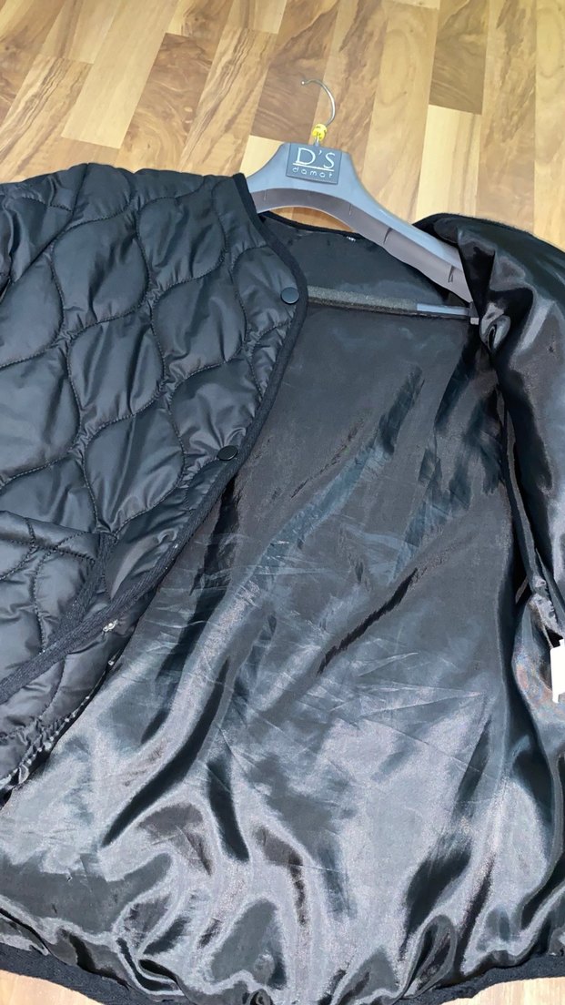 Düğmeli Siyah Kadın Ceket - Görsel 4