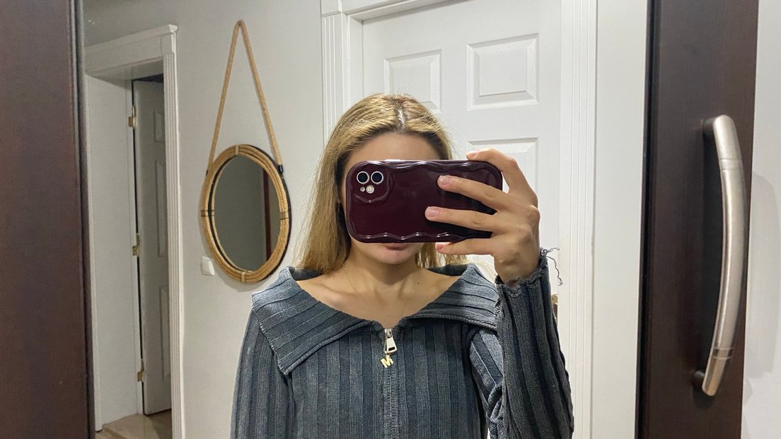 Gri Kadın Fermuarlı Ceket - Görsel 2