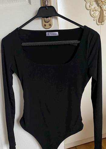 Siyah V Yaka Uzun Kollu Kadın Bluz - Görsel 4