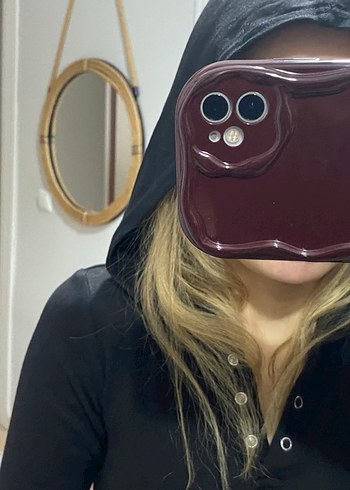 Siyah Kapüşonlu Uzun Kollu Dar Kesim - Görsel 3