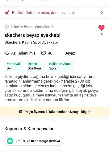 Skechers Skhecers 40 numara uyumlu 