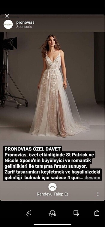 Pronovias Gelinlik