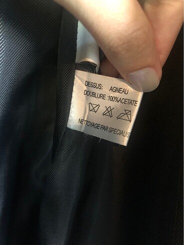 38 Beden siyah Renk Deri Ceket