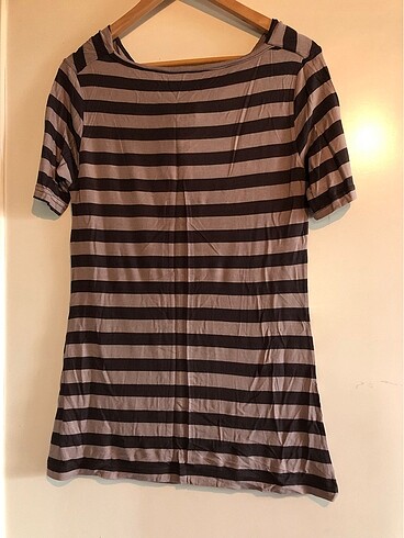 Diğer Kahverengi çizgili tshirt