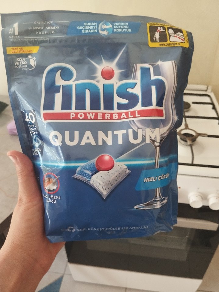 Finish Quantum Powerball Bulaşık Tableti 40'lı - Görsel 2