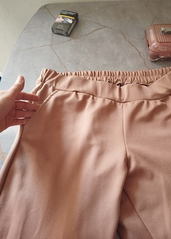 Bej Salaş Keten Kadın Tunik takımı s.m uyumlu - Görsel 5