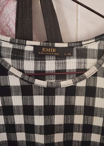 Gri Ekose Desenli Piliseli Uzun Elbise - Görsel 3