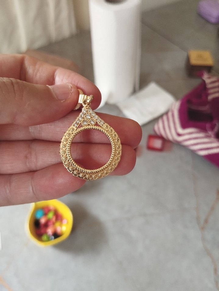 Altın Renkli Bohem Zincir Detaylı Kadın Kolye Ucu - Görsel 2