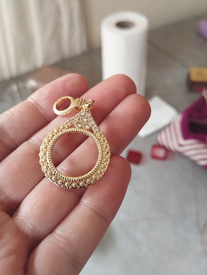 Altın Renkli Bohem Zincir Detaylı Kadın Kolye Ucu - Görsel 3