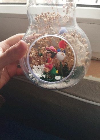 Renkli Mini Teraryum Süsleme - Görsel 3