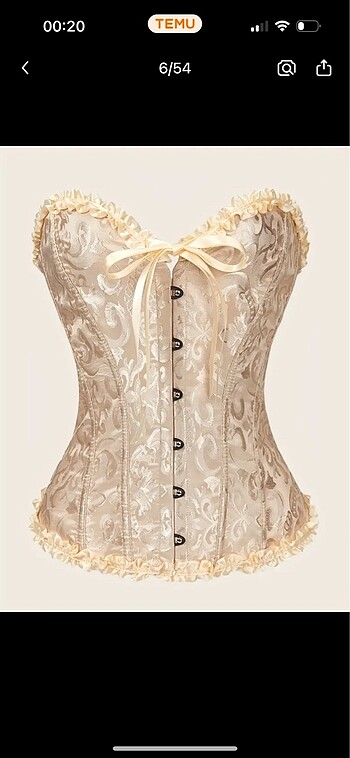 Vintage gold gotik korse shein