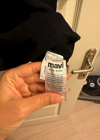 Mavi triko elbise - Görsel 2