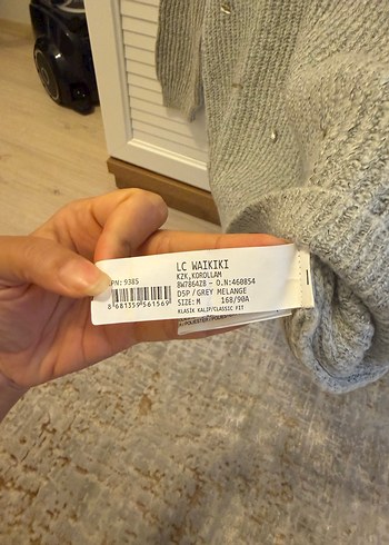 Gri Triko Kadın Kazak Uzun Kollu - Görsel 3