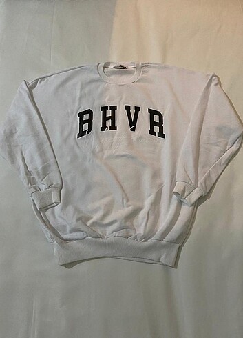 Beyaz BHVR Oversize Sweatshirt