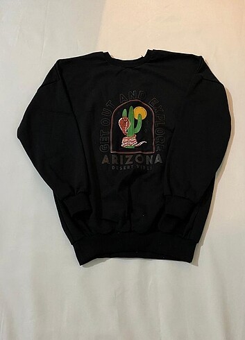 Siyah Arizona Oversize Sweatshirt