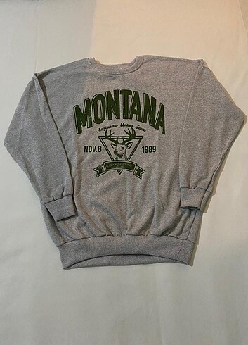 Gri Montana Oversize Sweatshirt